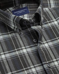 Charles Tyrwhitt Brushed Flannel Shirt - Charcoal Grey