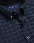 Charles Tyrwhitt Brushed Flannel Shirt - Ink Blue