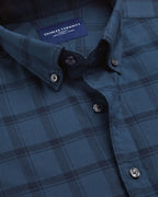 Charles Tyrwhitt Brushed Flannel Shirt - Petrol Blue