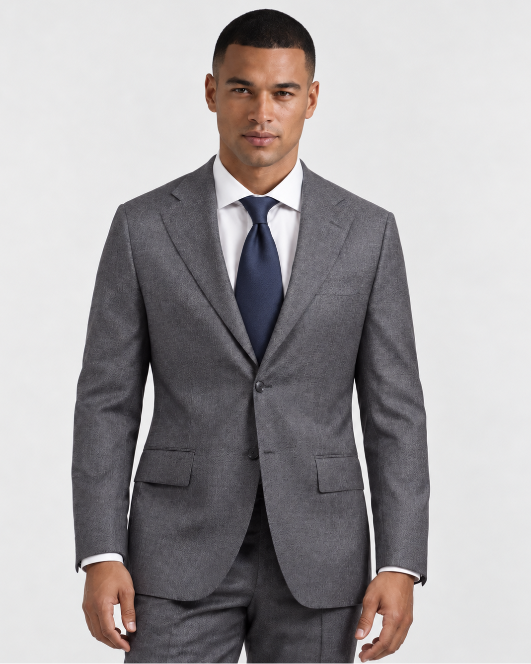 Hawes & Curtis Tailored Fit Grey Crosshatch 1913 Suit