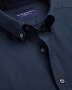 Charles Tyrwhitt Brushed Flannel Shirt - Navy Blue