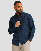 Charles Tyrwhitt Brushed Flannel Shirt - Petrol Blue
