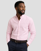Charles Tyrwhitt Button-Down Stretch Washed Oxford Shirt - Light Pink