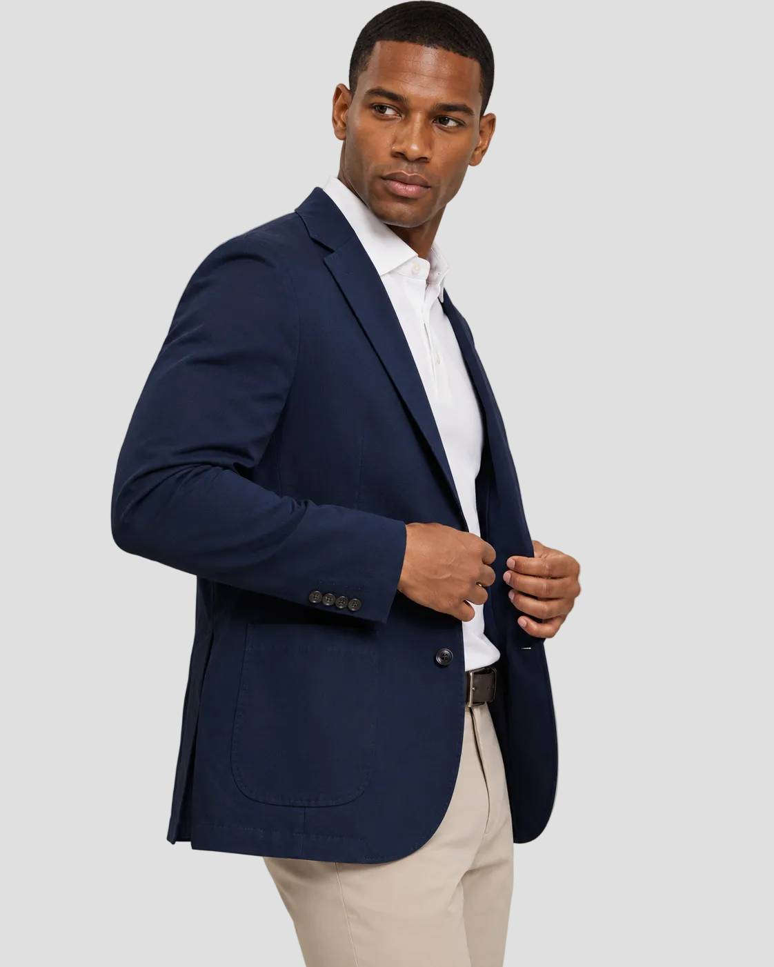 Charles Tyrwhitt Cotton Stretch Jacket - Navy