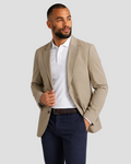 Charles Tyrwhitt Cotton Stretch Jacket - Taupe