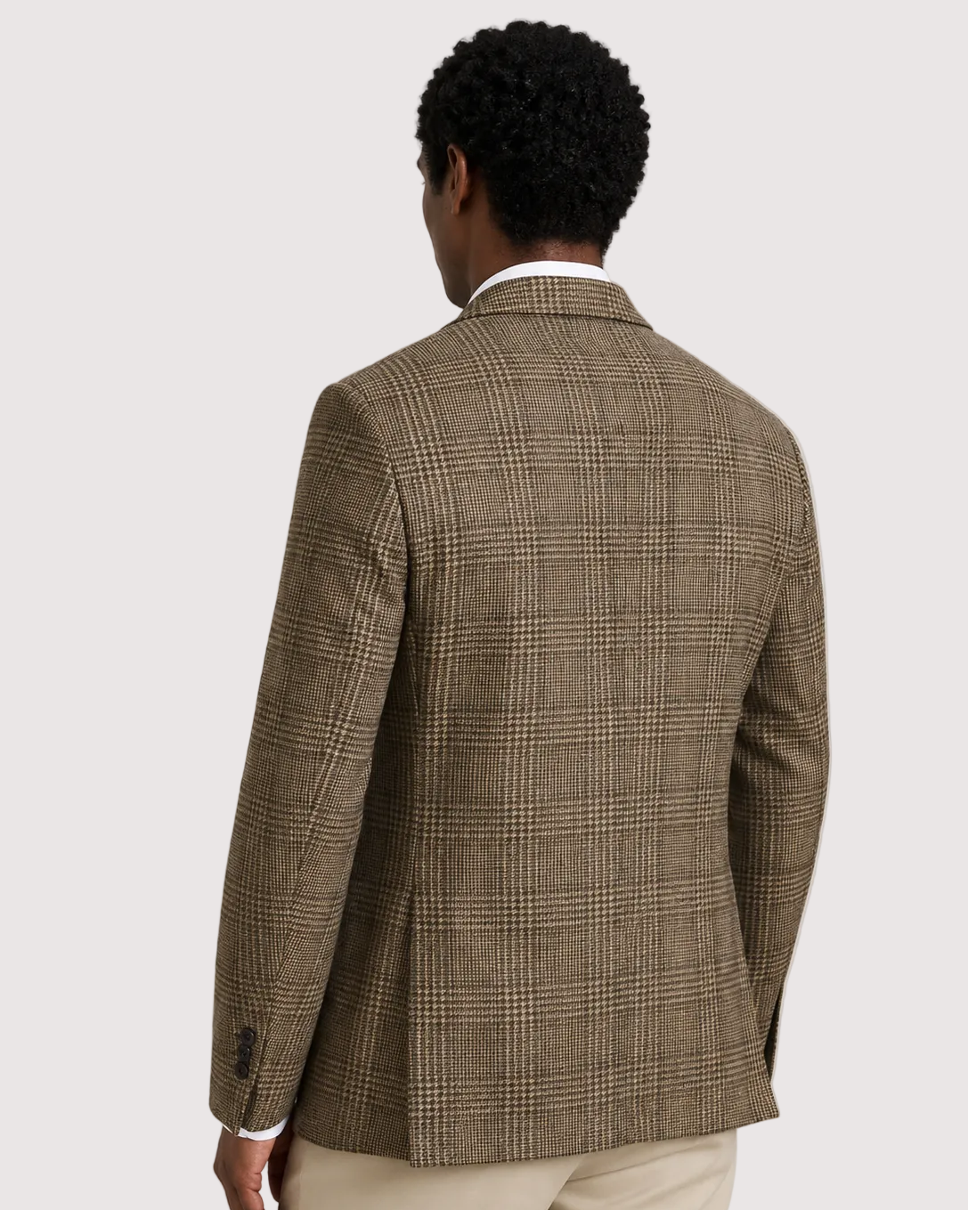 Charles Tyrwhitt Italian Luxury Prince of Wales Check Jacket - Camel