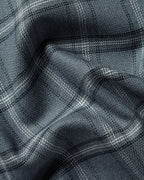 Charles Tyrwhitt Non-Iron Twill Check Shirt - Graphite Grey