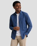 Charles Tyrwhitt Non-Iron Twill Check Shirt - Indigo Blue