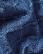 Charles Tyrwhitt Non-Iron Twill Check Shirt - Indigo Blue