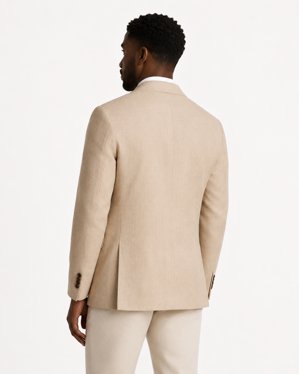 Charles Tyrwhitt Pure Linen Jacket – Taupe - LuxxeCoast