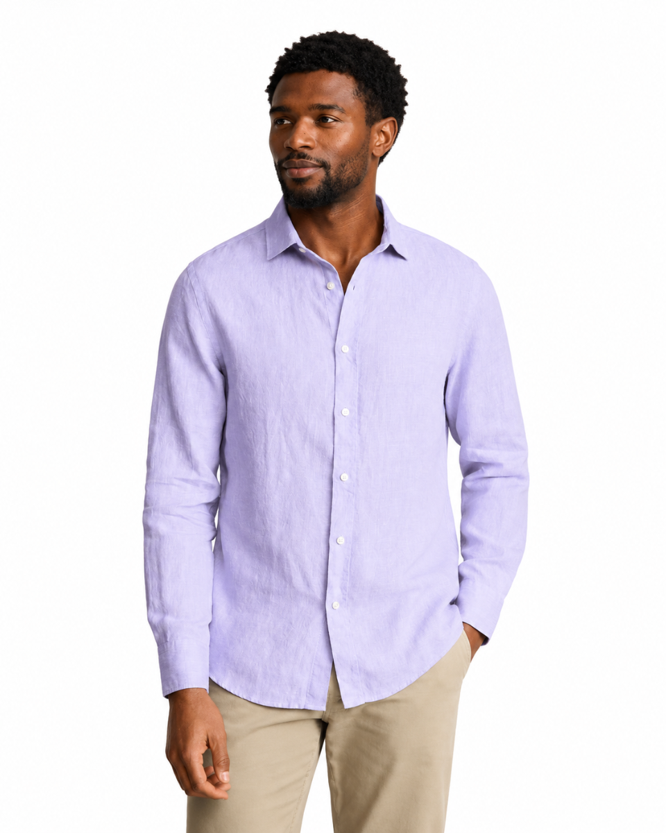 Charles Tyrwhitt Pure Linen Shirt - Lilac