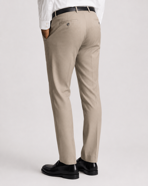 Charles Tyrwhitt Smart Texture Trousers - Limestone