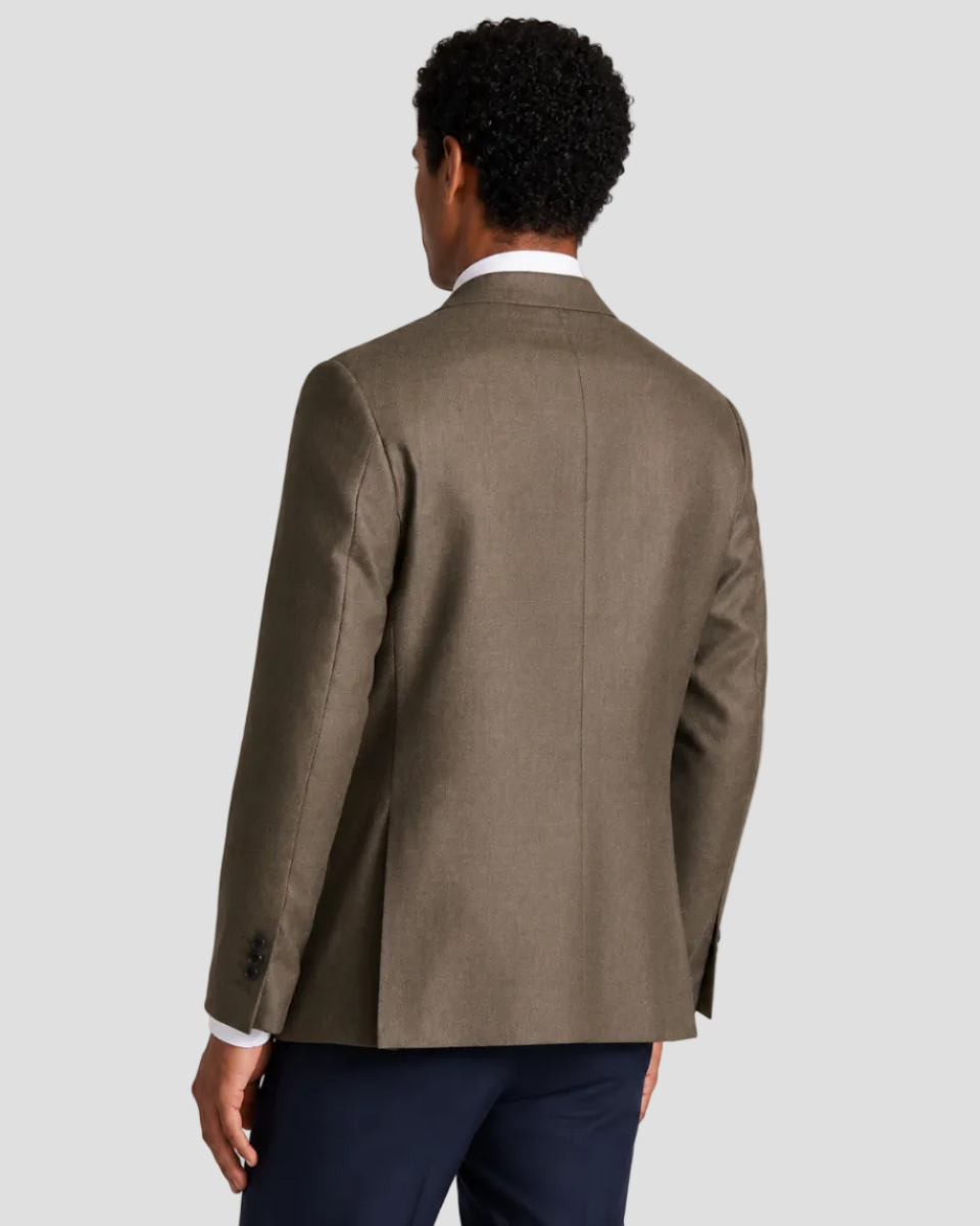 Charles Tyrwhitt Wool Silk Jacket – Mocha - LuxxeCoast