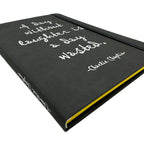 Charlie Chaplin Journals for Success Notebook - "A day without laughter is a day wasted"