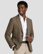 Charles Tyrwhitt Italian Luxury Prince of Wales Check Jacket - Camel