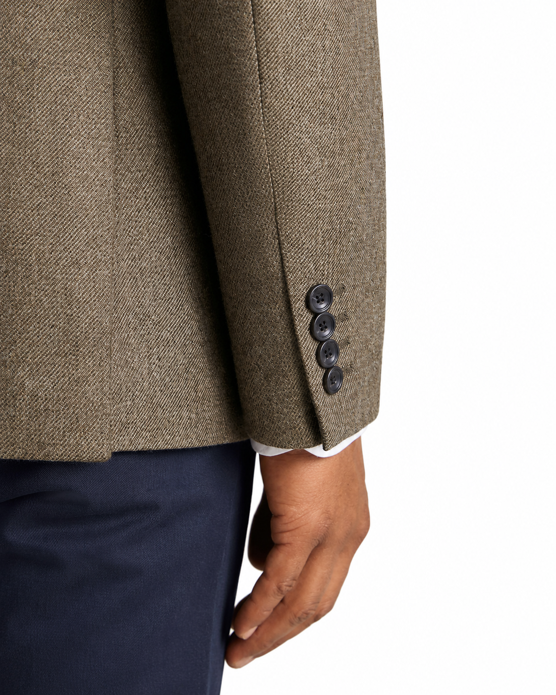 Charles Tyrwhitt Wool Texture Jacket - Taupe