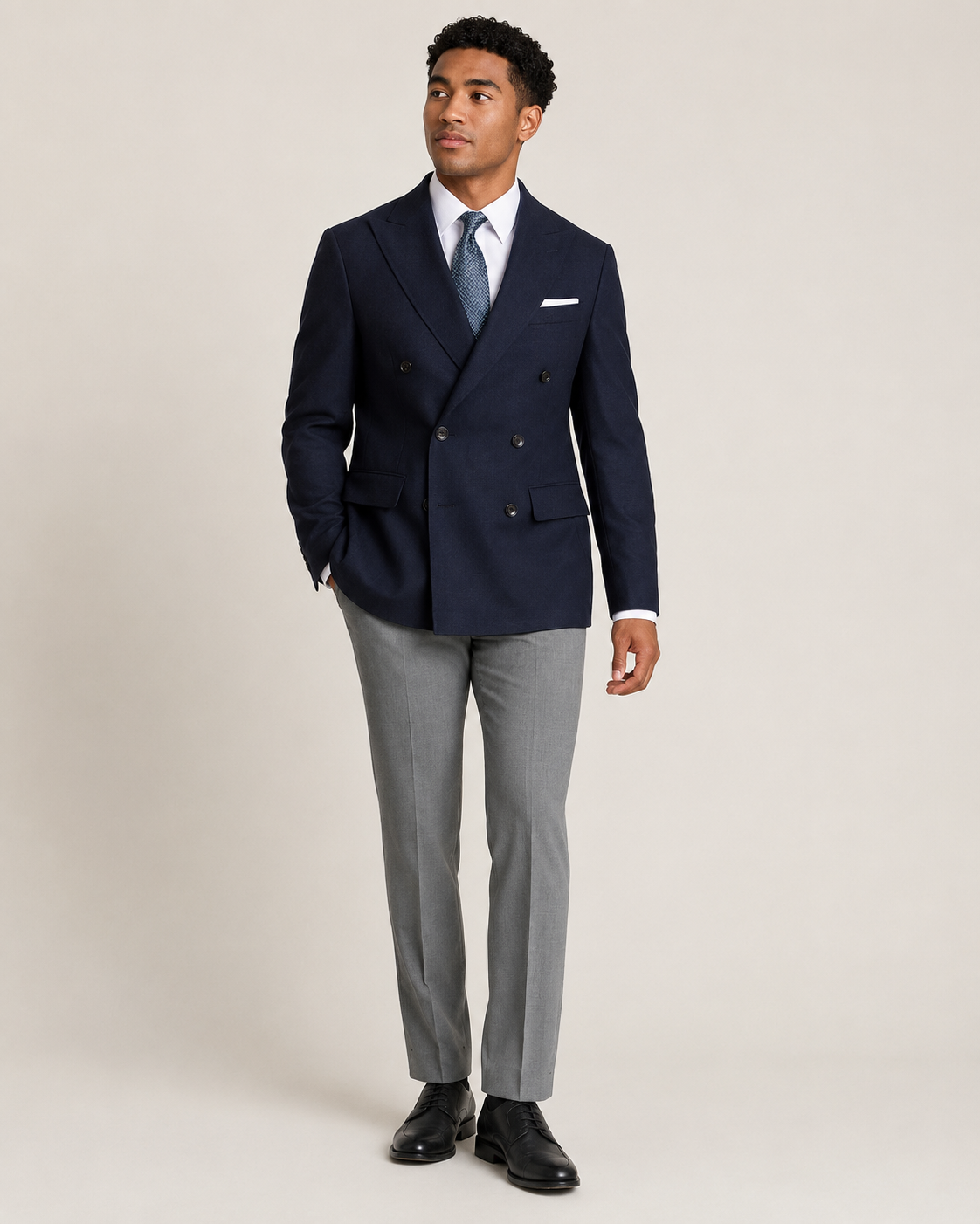 Charles Tyrwhitt Double Breasted Proper Blazer - Navy