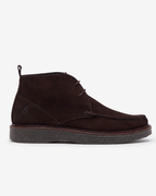 Oliver Sweeney Calf Suede Moccasin Boots – Chocolate