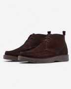 Oliver Sweeney Calf Suede Moccasin Boots – Chocolate