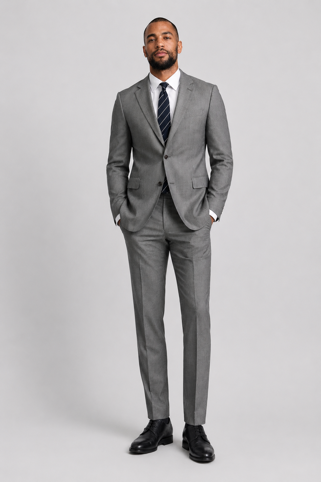 Charles Tyrwhitt Ultimate Performance Sharkskin Suit - Grey