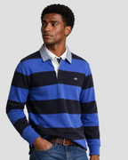 GANT Chambray Collar Striped Heavy Rugger – Royal Blue