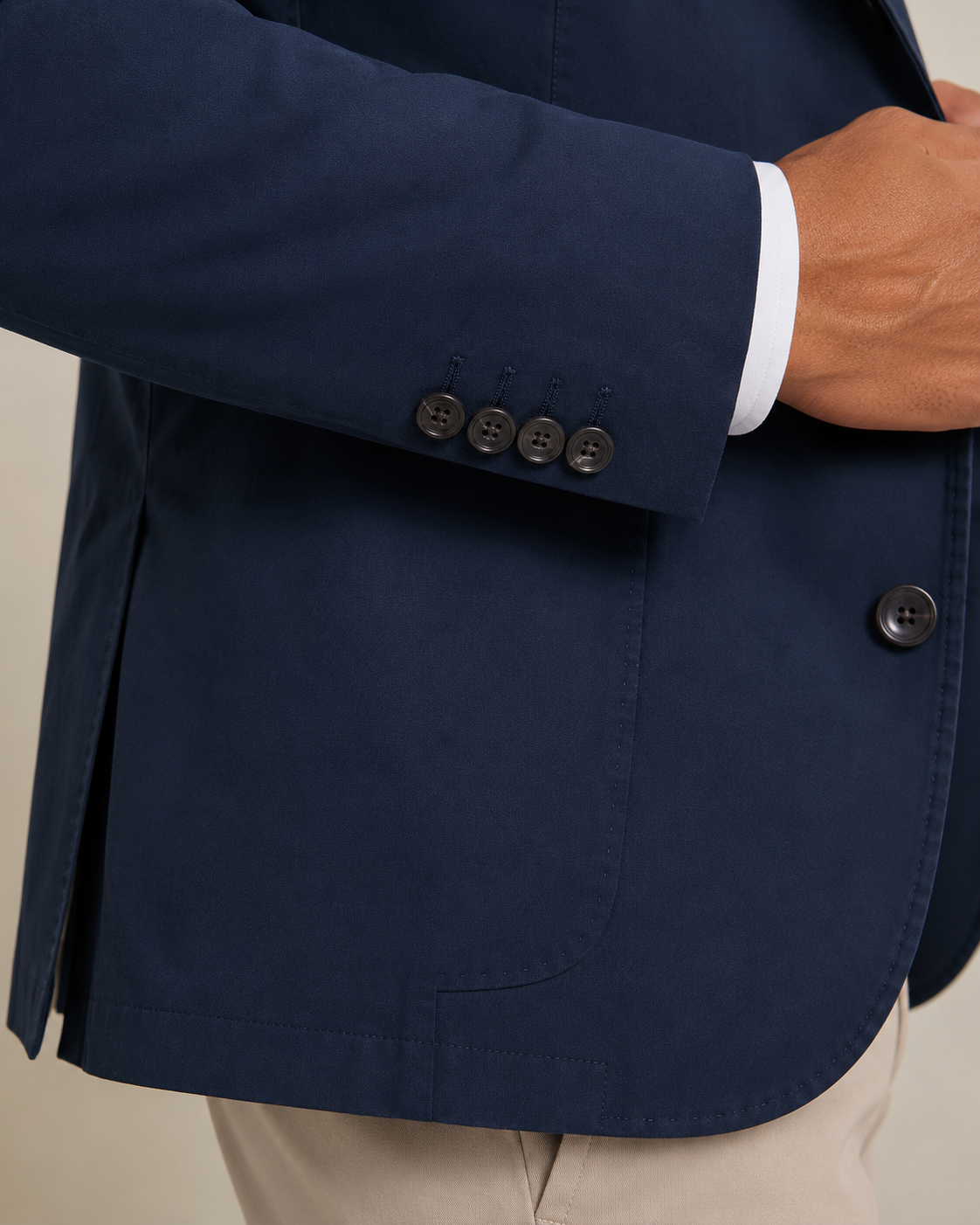 Charles Tyrwhitt Cotton Stretch Jacket - Navy
