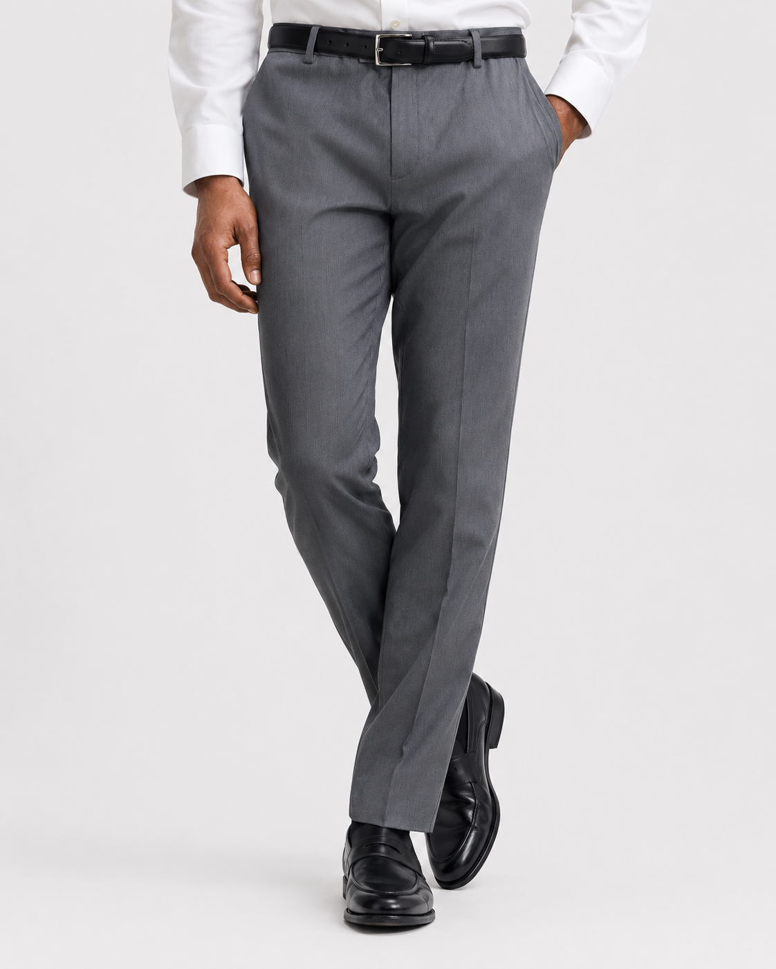 Charles Tyrwhitt Smart Texture Trousers - Steel Blue