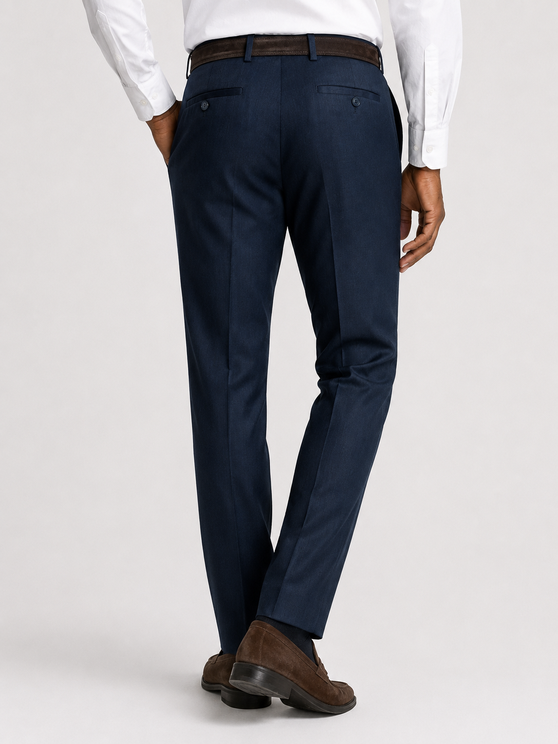 Charles Tyrwhitt Smart Texture Trousers - Denim Blue