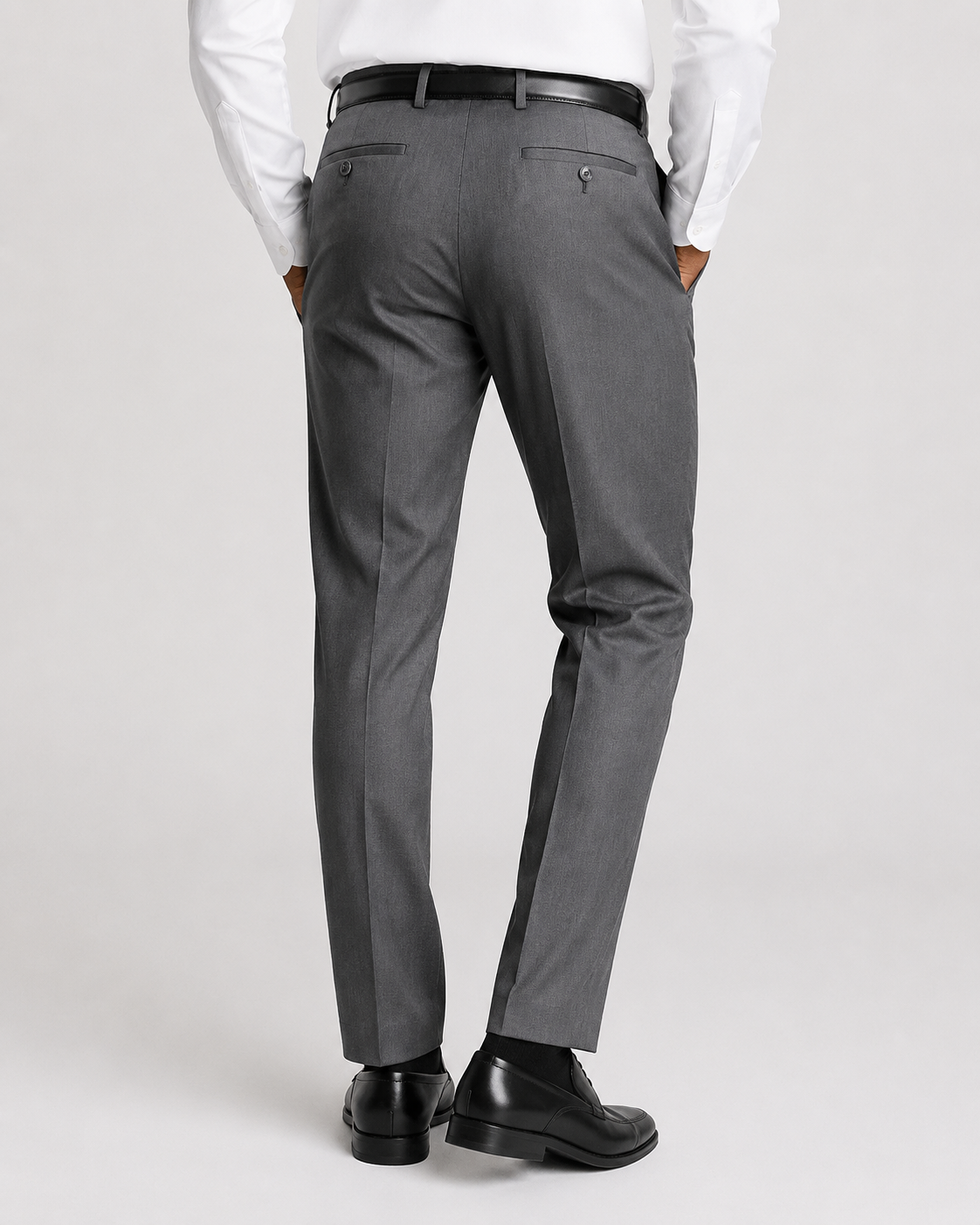 Charles Tyrwhitt Smart Texture Trousers - Charcoal