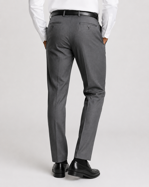 Charles Tyrwhitt Smart Texture Trousers - Charcoal
