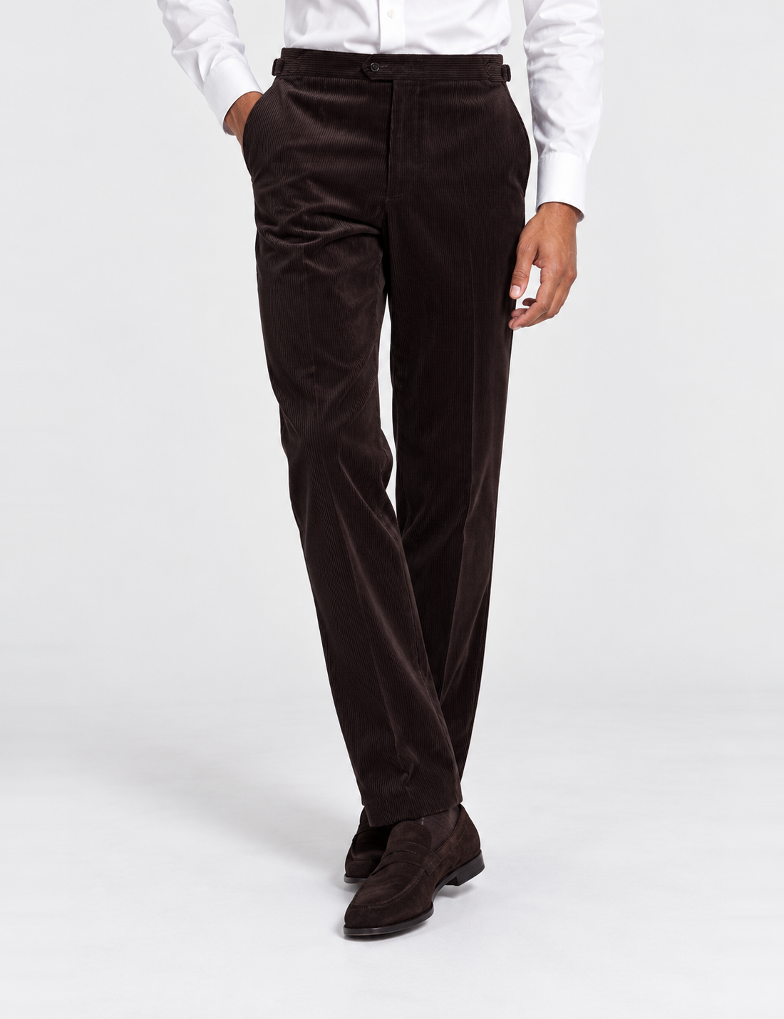 Hawes & Curtis Tailored Fit Chocolate Cord 1913 Suit