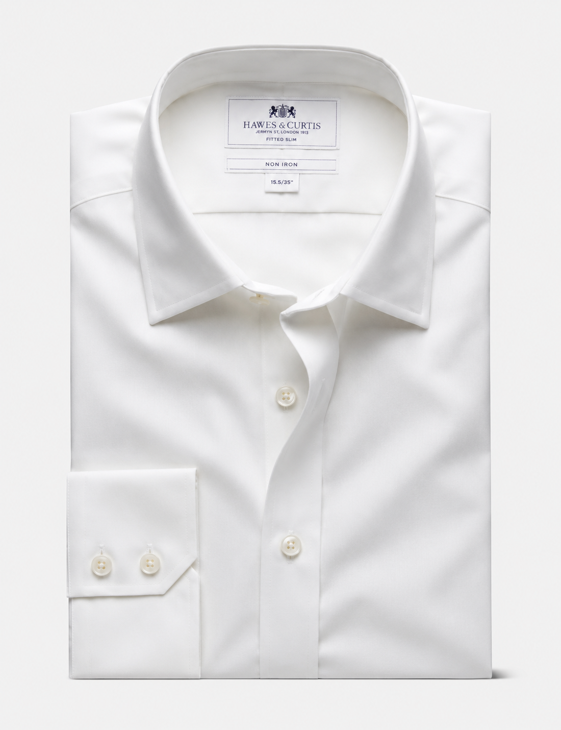 Hawes & Curtis Cream Twill Non-Iron Shirt