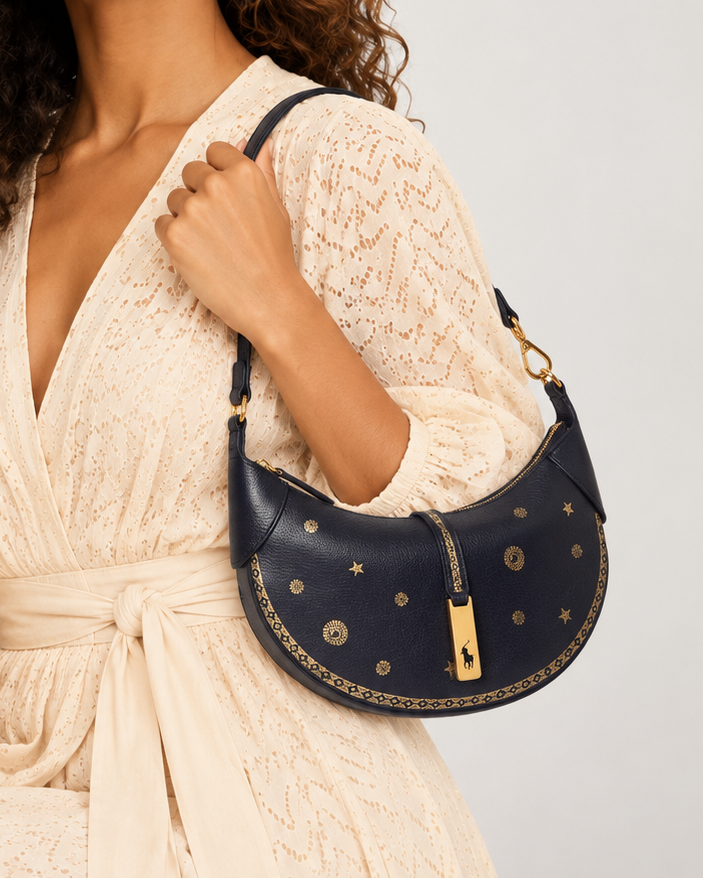 Polo Ralph Lauren Mini Polo ID Leather Shoulder Bag
