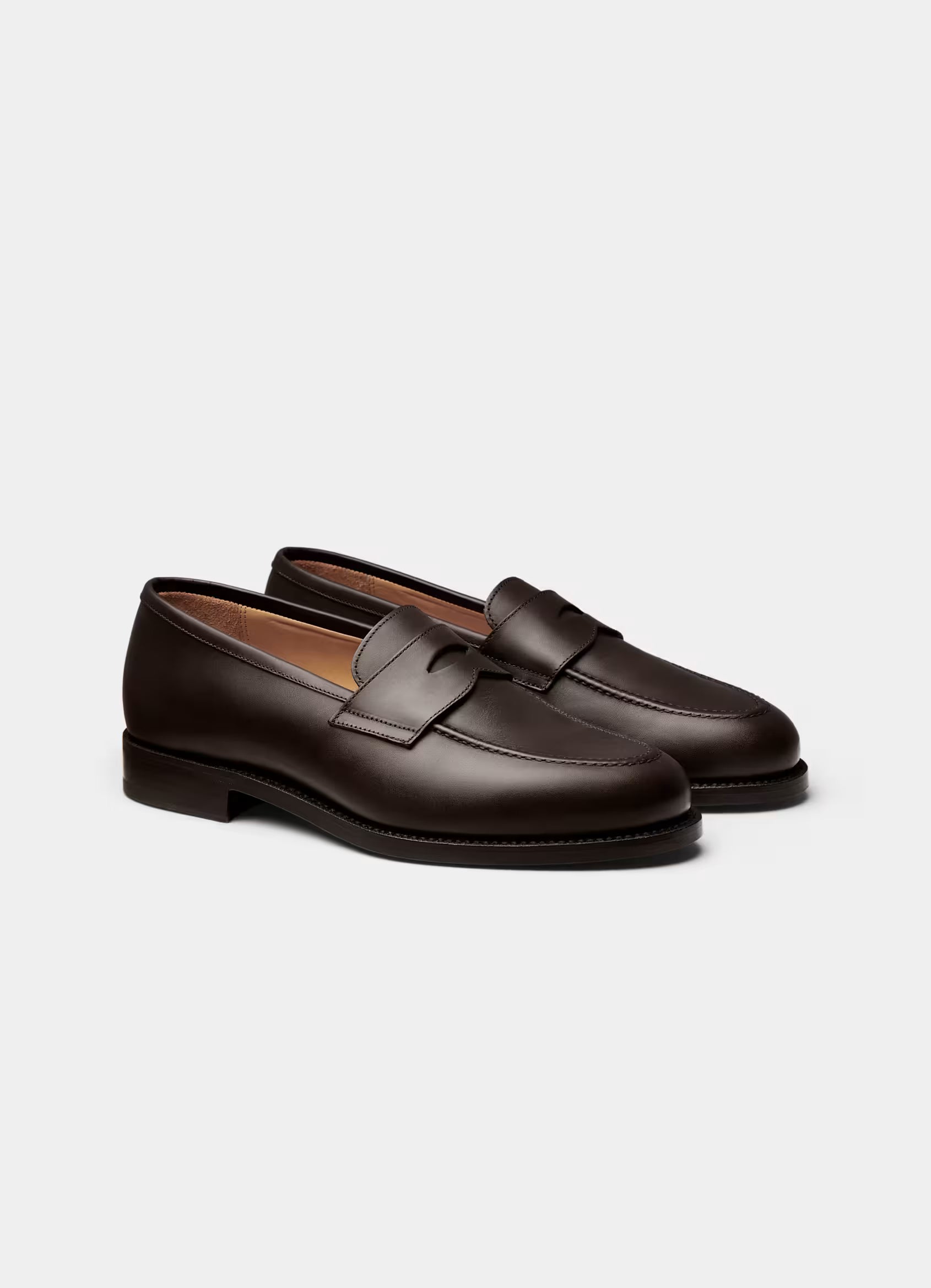 SUITSUPPLY Dark Brown Loafer – Italian Calf Leather
