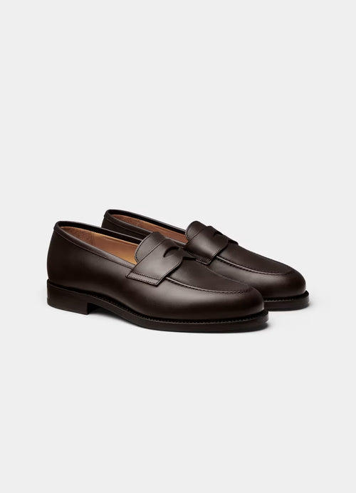 SUITSUPPLY Dark Brown Loafer – Italian Calf Leather - LuxxeCoast