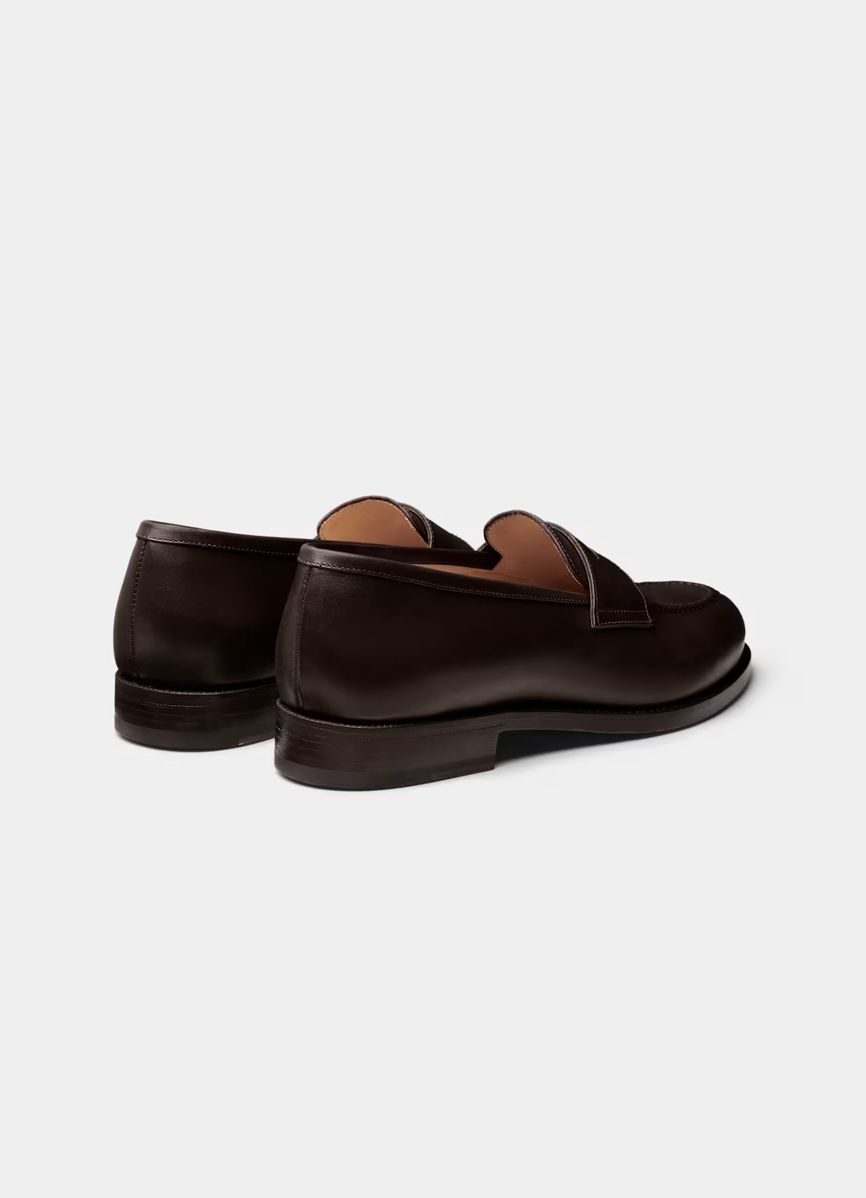 SUITSUPPLY Dark Brown Loafer – Italian Calf Leather