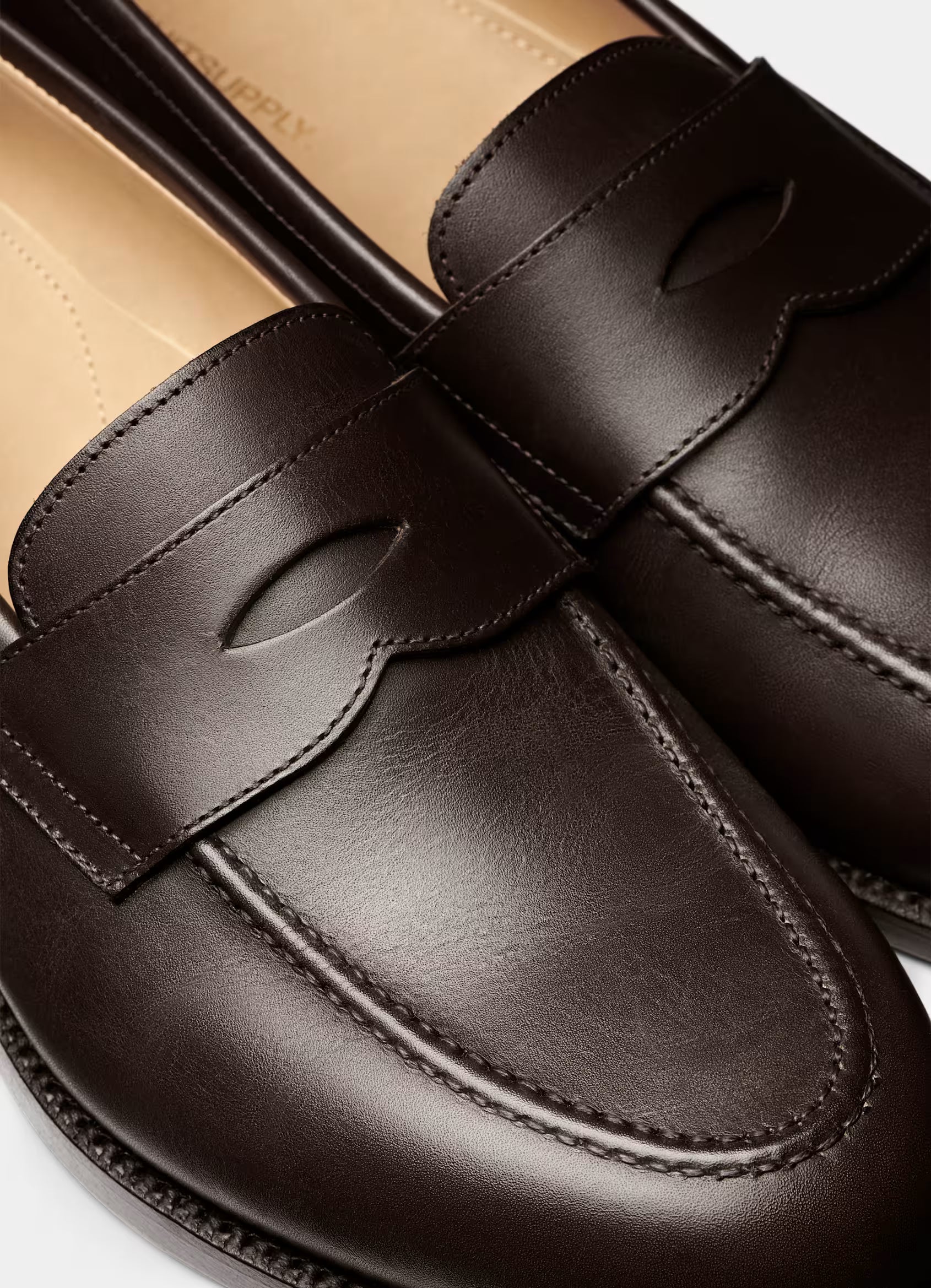 SUITSUPPLY Dark Brown Loafer – Italian Calf Leather