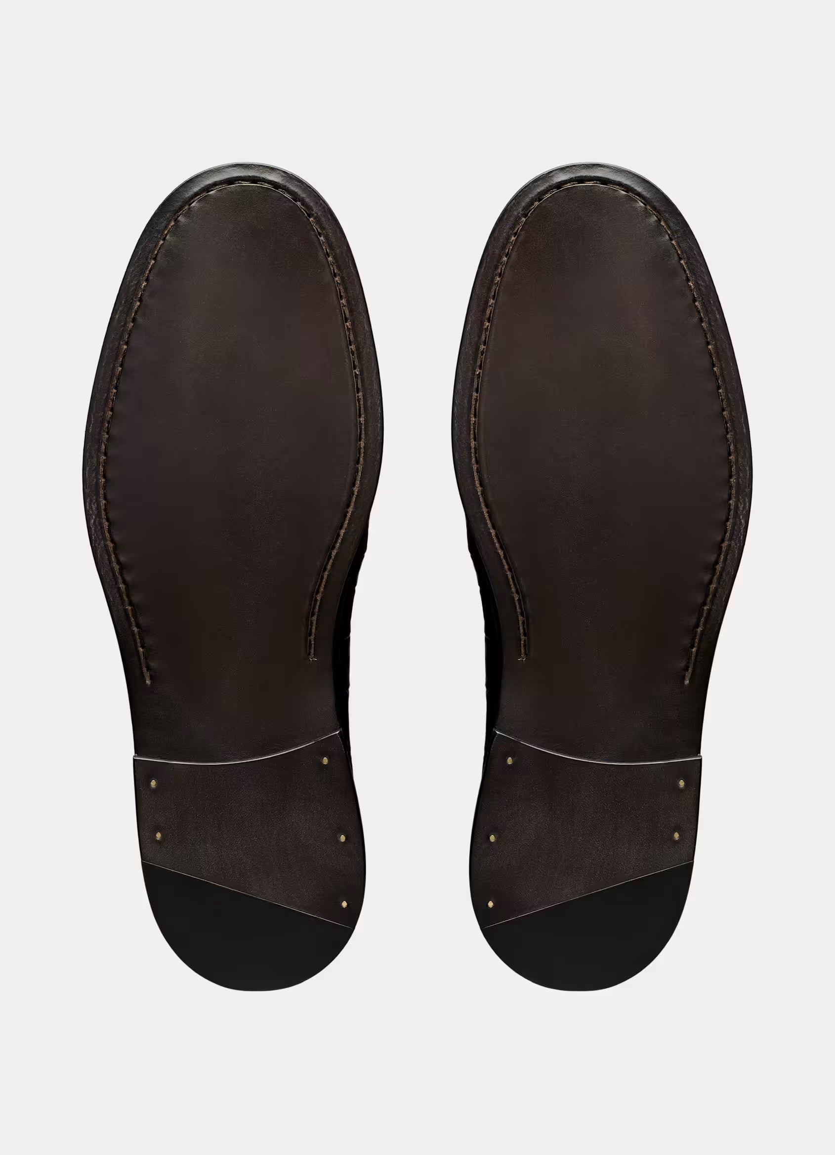 SUITSUPPLY Black Crocodile-Embossed Leather Loafer