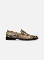 SUITSUPPLY Light Brown Embossed Leather Loafer