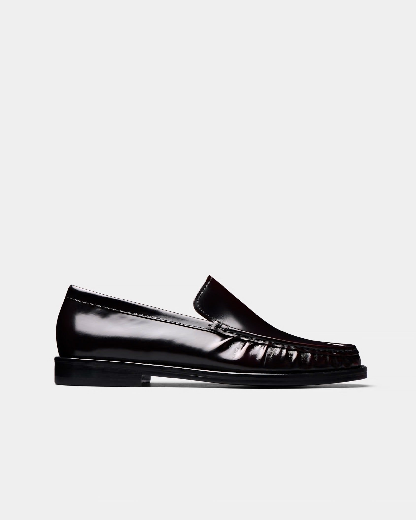 SUITSUPPLY Dark Red Leather Loafer