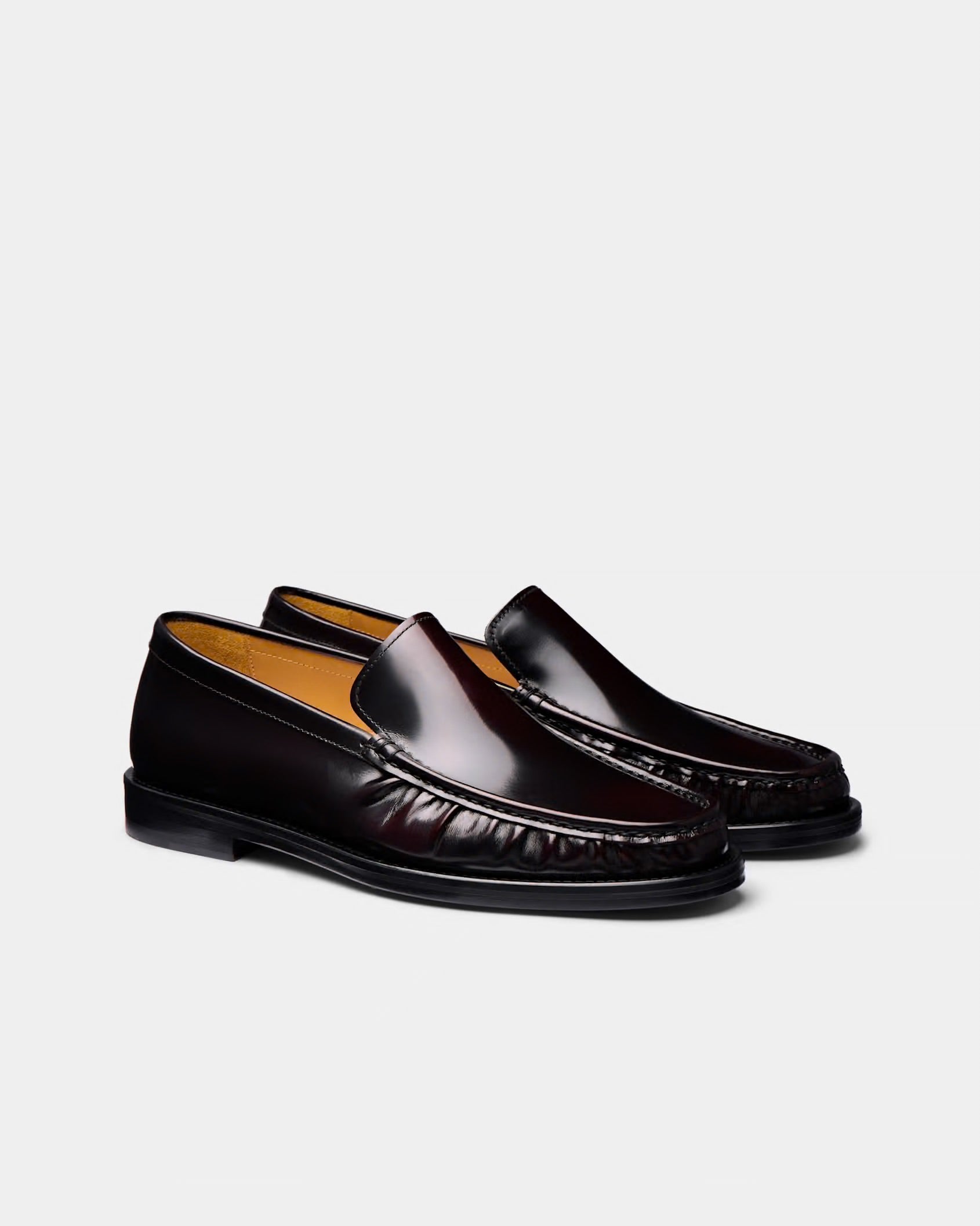 SUITSUPPLY Dark Red Leather Loafer