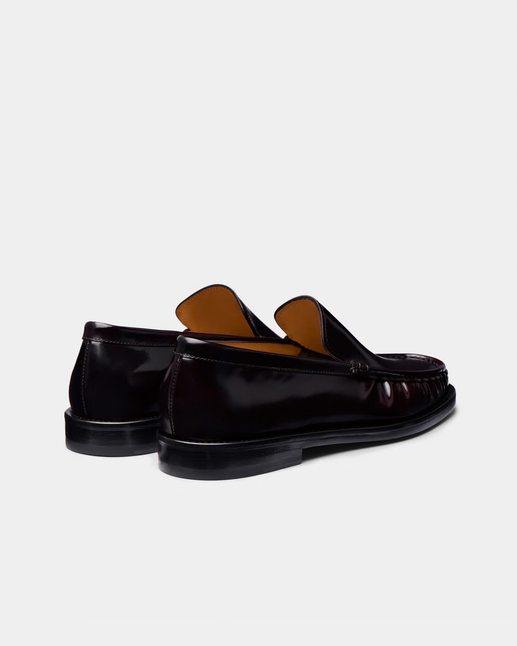 SUITSUPPLY Dark Red Leather Loafer