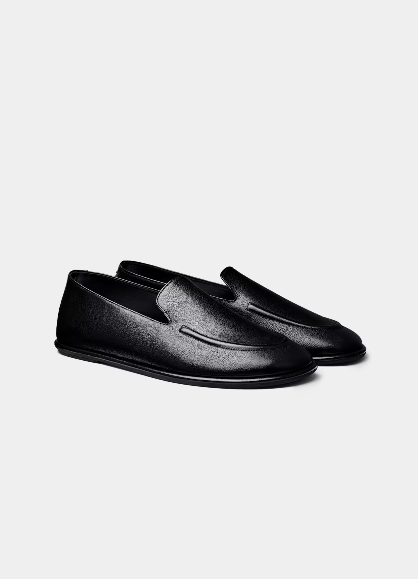 SUITSUPPLY Black Leather Loafer