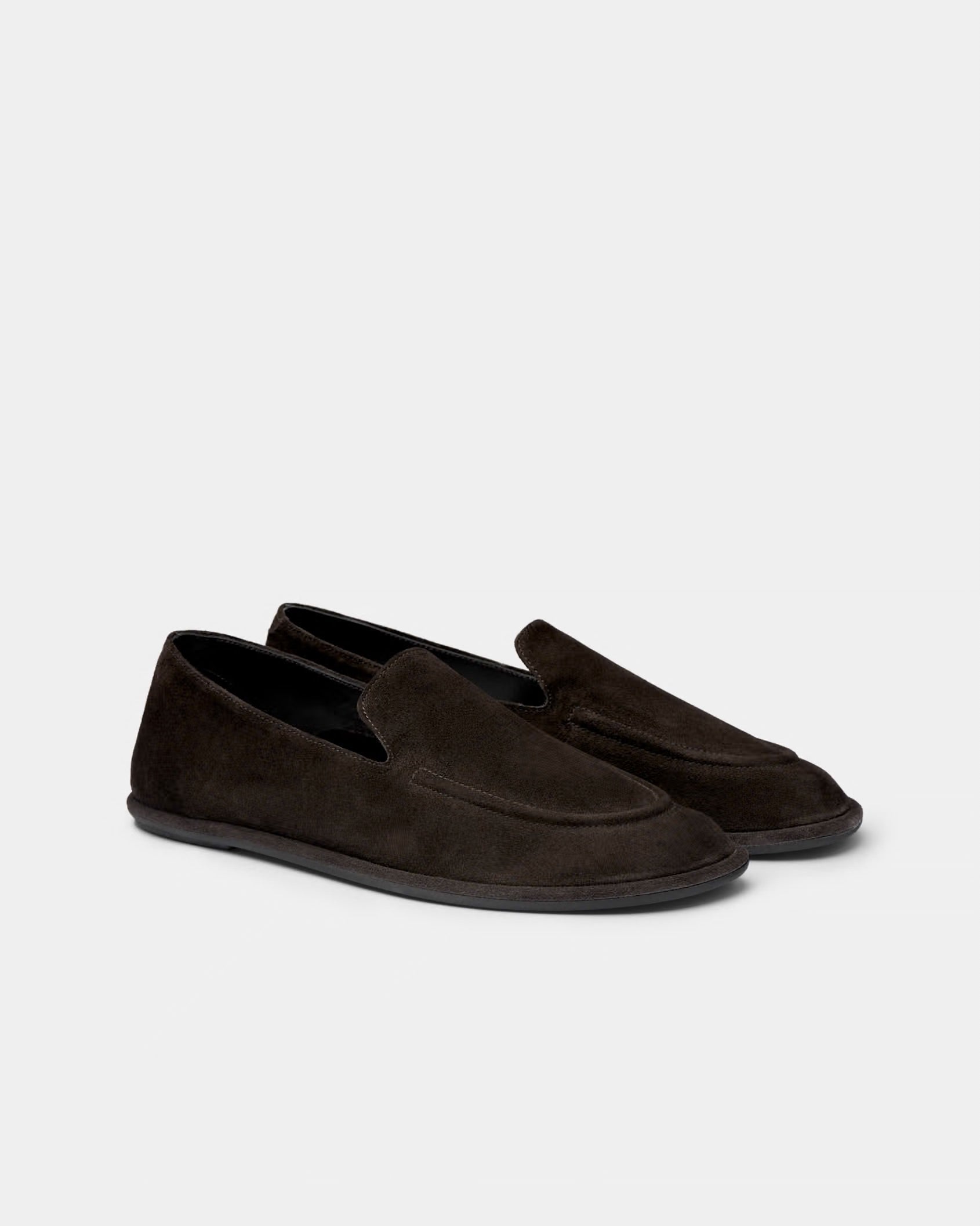 SUITSUPPLY Dark Brown Suede Loafer