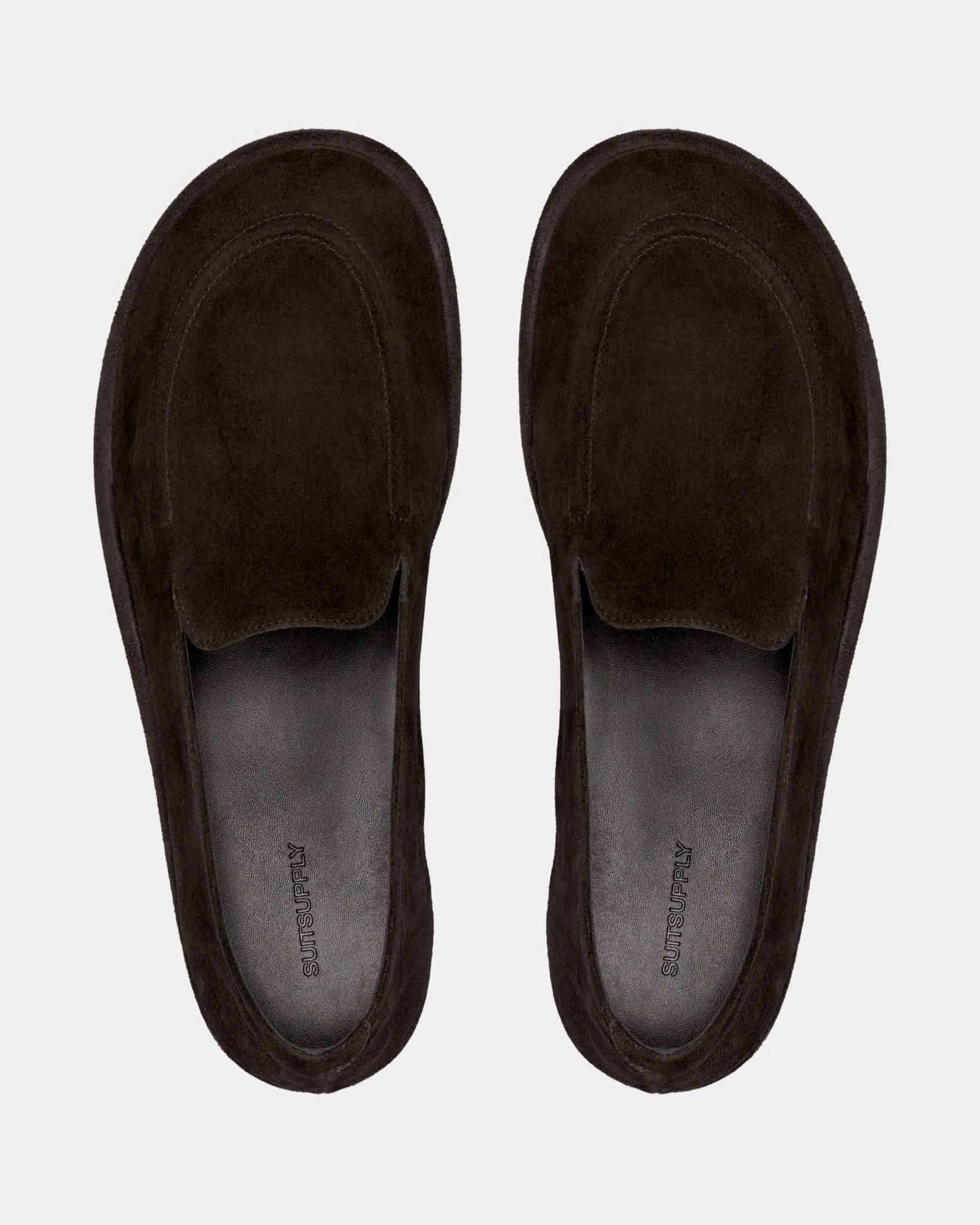 SUITSUPPLY Dark Brown Suede Loafer