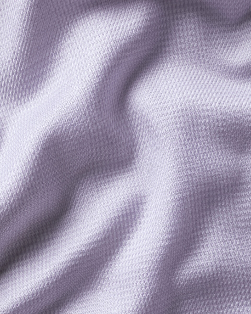 Charles Tyrwhitt Non-Iron Burlington Weave Prince of Wales Check Shirt - Lilac