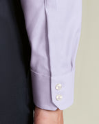 Charles Tyrwhitt Non-Iron Burlington Weave Prince of Wales Check Shirt - Lilac