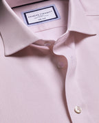 Charles Tyrwhitt Non-Iron Stretch Burlington Weave Shirt - Pink