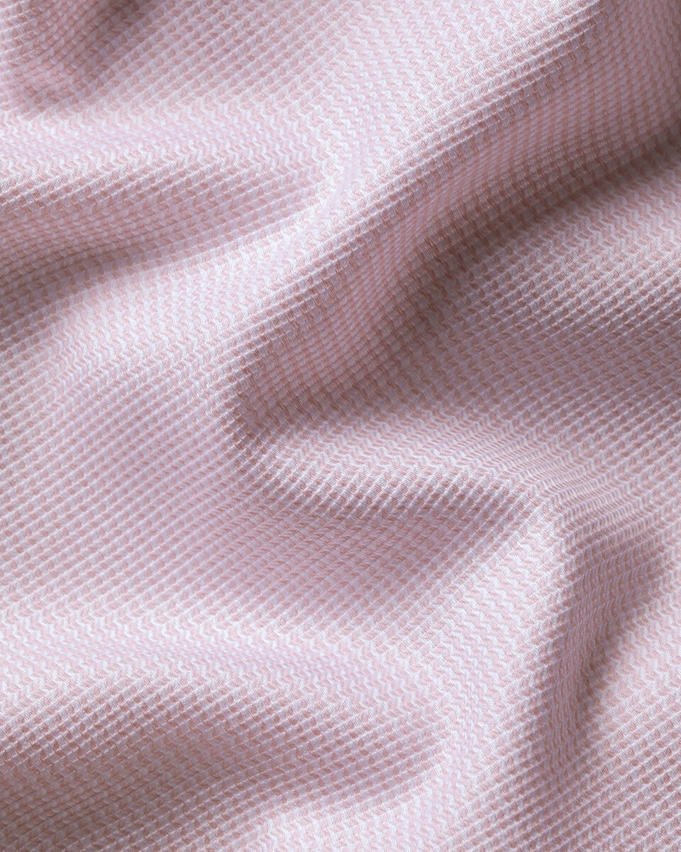 Charles Tyrwhitt Non-Iron Stretch Burlington Weave Shirt - Pink