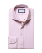 Charles Tyrwhitt Non-Iron Stretch Burlington Weave Shirt - Pink